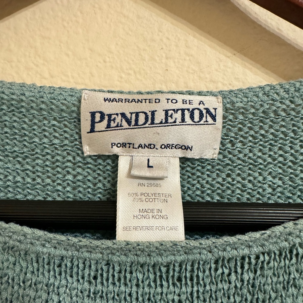 Pendleton Color Block Striped Sweater Size Large - Picture 4 of 6